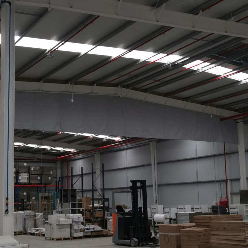 cabecero de cortinas cortafuegos fijas y automáticas para la web de Ragersire