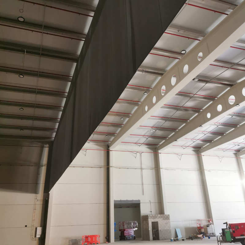 cabecero de cortinas cortafuegos fijas y automáticas para la web de Ragersire