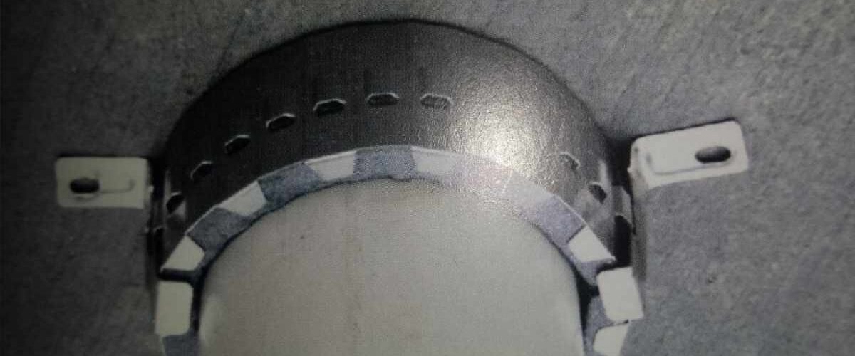 Collarin de sellado de pasos intumescente, par el servicio de sellado de pasos de Ragersire en su web