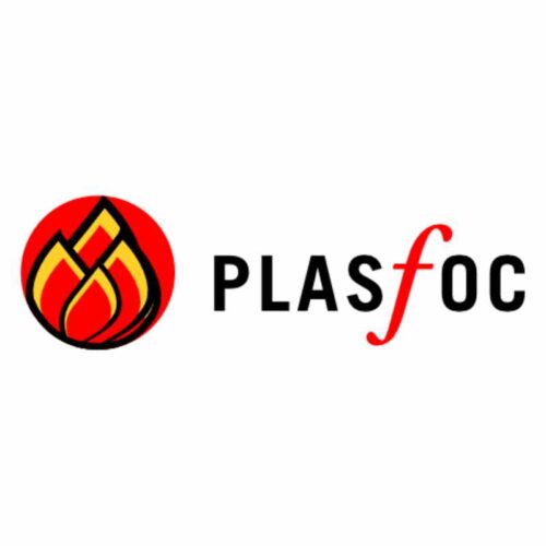 Logo plasfoc para la sección de clientes de Ragersire